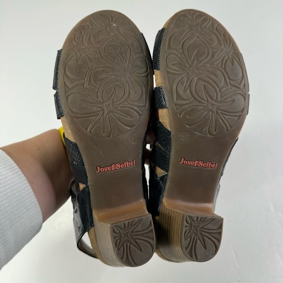 Josef Seibel Lace Up Front Heeled Sandals Size 39 - Picture 6 of 8